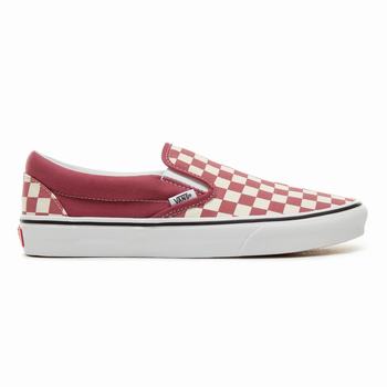 Vans Color Theory Checkerboard Classic (Unisex) - Naisten Slip-on kengät - Pinkki/Valkoinen